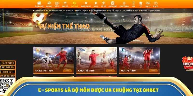 Nhà Cái 8Kbet - Địa Chỉ Cá Cược Thể Thao Uy Tín, Đa Dạng Kèo 2 E - sports là bộ môn được ưa chuộng tại 8Kbet