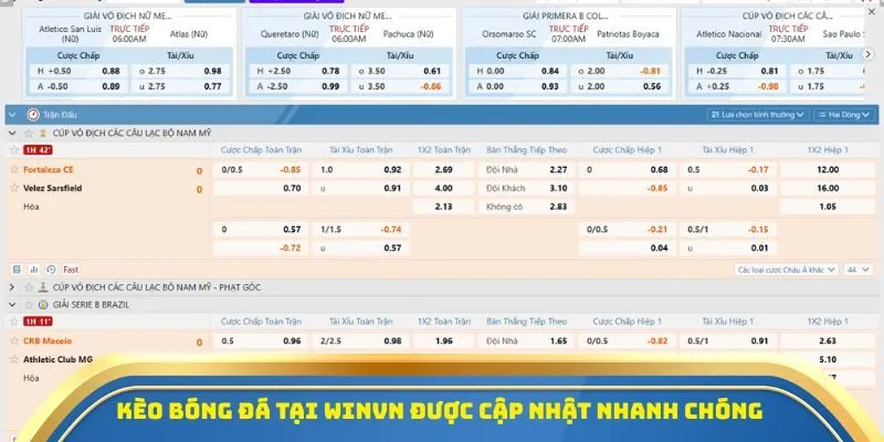 Đánh Giá Toàn Diện về Cổng Game Winvn - Giao Diện Mướt Mườn Mượt, Uy Tín Hàng Đầu 2 Kèo bóng đá tại Winvn được cập nhật nhanh chóng